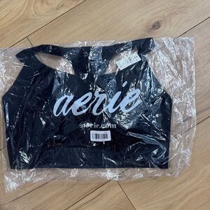 Aerie Black Sports Bra offline real me